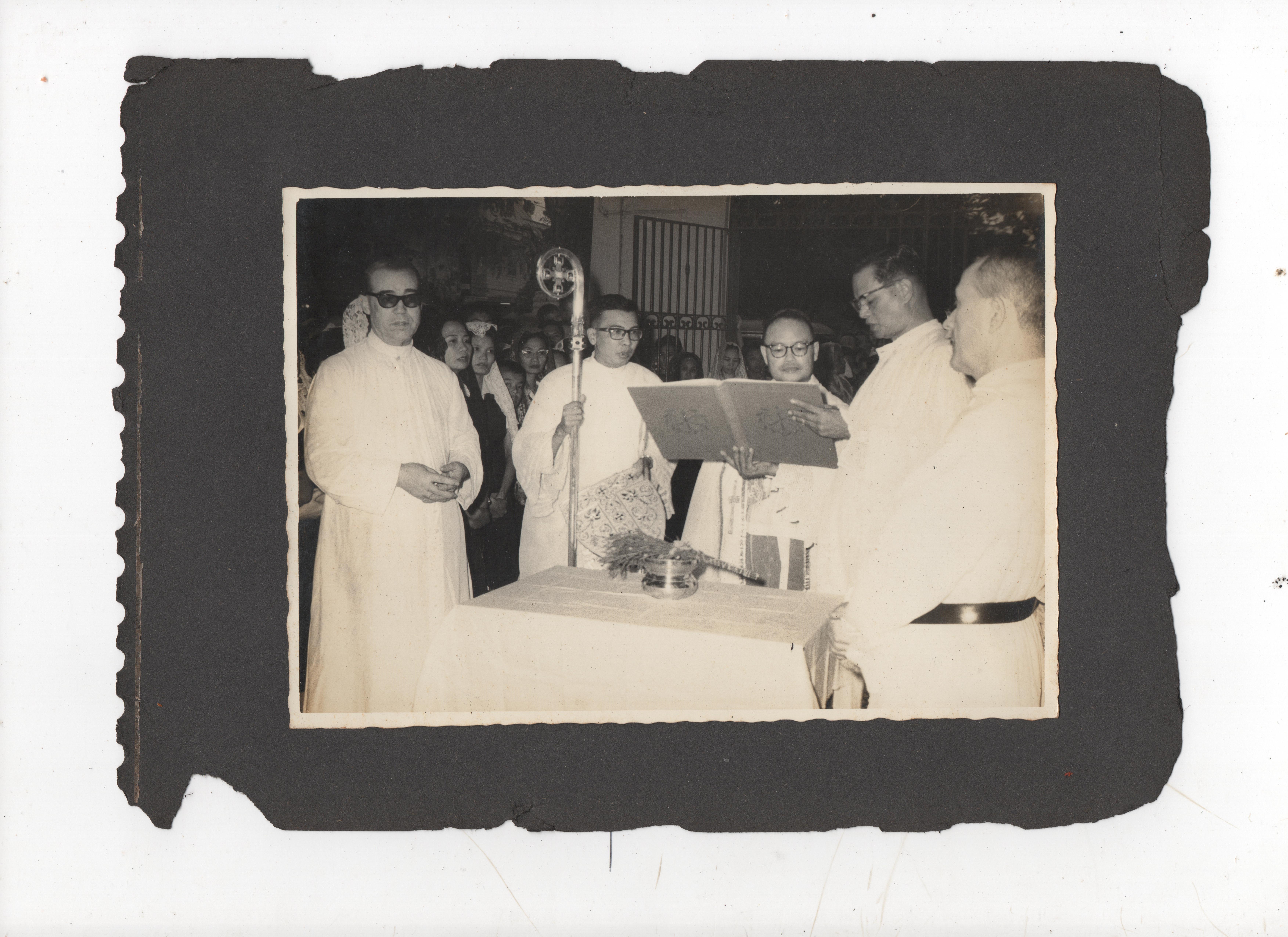 Blessing by Bishop Casas